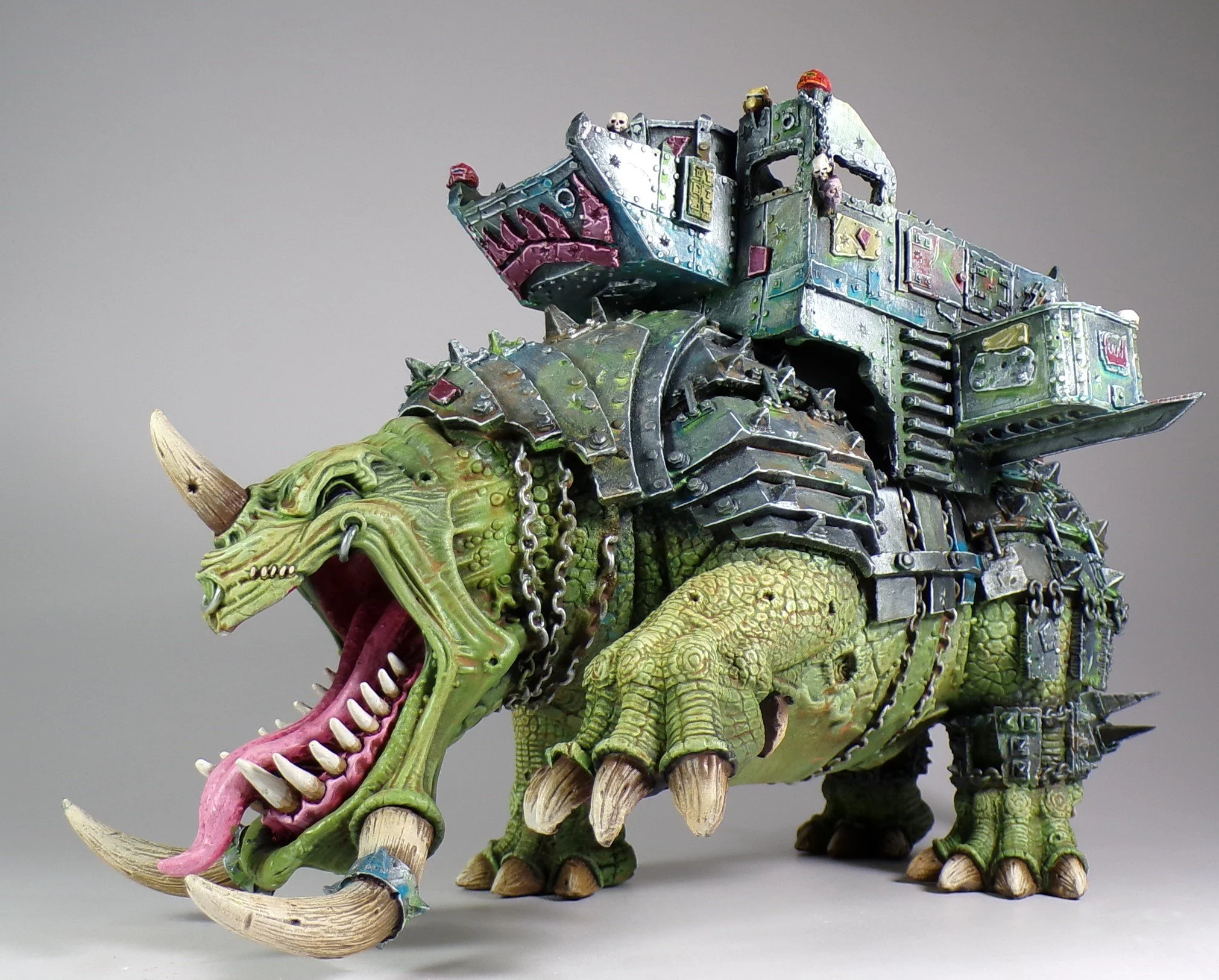 Painting Space Ork Forgeworld Squiggoths! — Paintedfigs Miniature